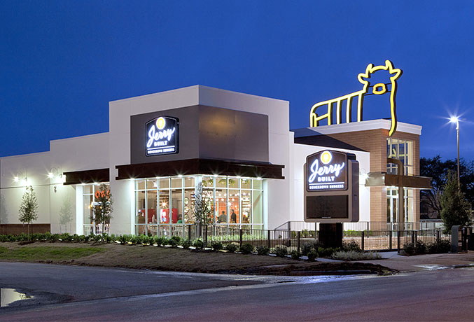 JerryBuilt Homegrown Burgers - West University Location.