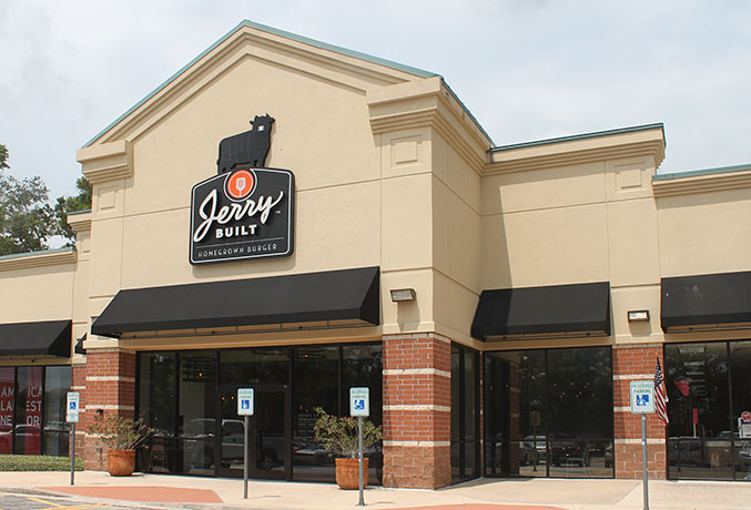 JerryBuilt Homegrown Burgers - The Woodlands Location.